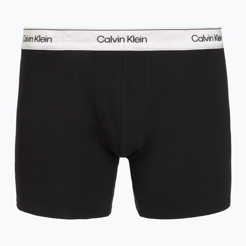 Boxer da uomo Calvin Klein LV00NB4731 Boxer Brief black w/ silver haze wbs 2