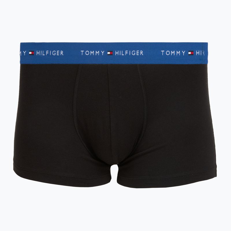 Boxer da uomo Tommy Hilfiger Trunk WB 3 pack nb//opu blu/orna green/ivory silk 3