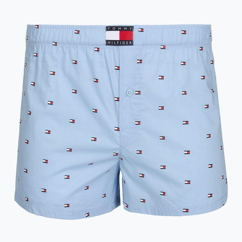 Boxer da uomo Tommy Hilfiger Woven Boxer Print 3 pack chambray flag/carb navy/c navy flag 5