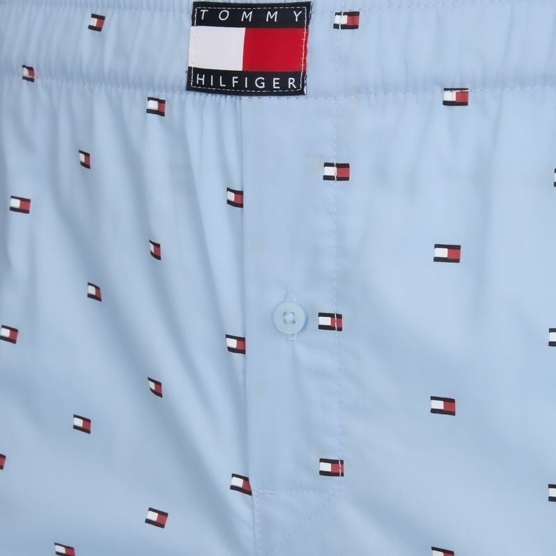 Boxer da uomo Tommy Hilfiger Woven Boxer Print 3 pack chambray flag/carb navy/c navy flag 7