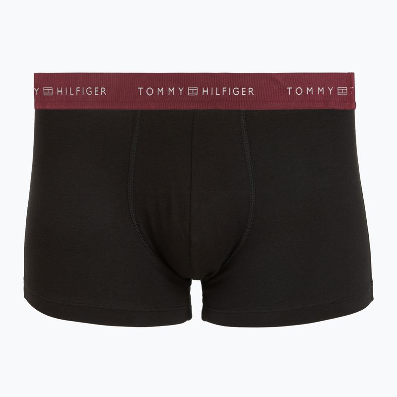 Boxer da uomo Tommy Hilfiger Trunk Metallic gold/burgundy/green 4