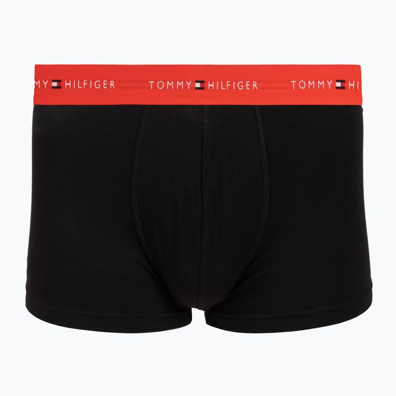 Boxer da uomo Tommy Hilfiger Trunk WB 5 pack black/fr red/bon pk/als green/no blue 3
