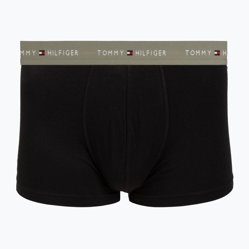 Boxer da uomo Tommy Hilfiger Trunk WB 3 pack utility sage/black/bonita pink 3