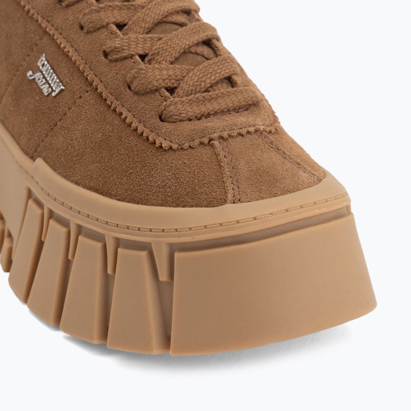 Scarpe da donna Tommy Jeans Platform Sneaker Suede warm khaki 7