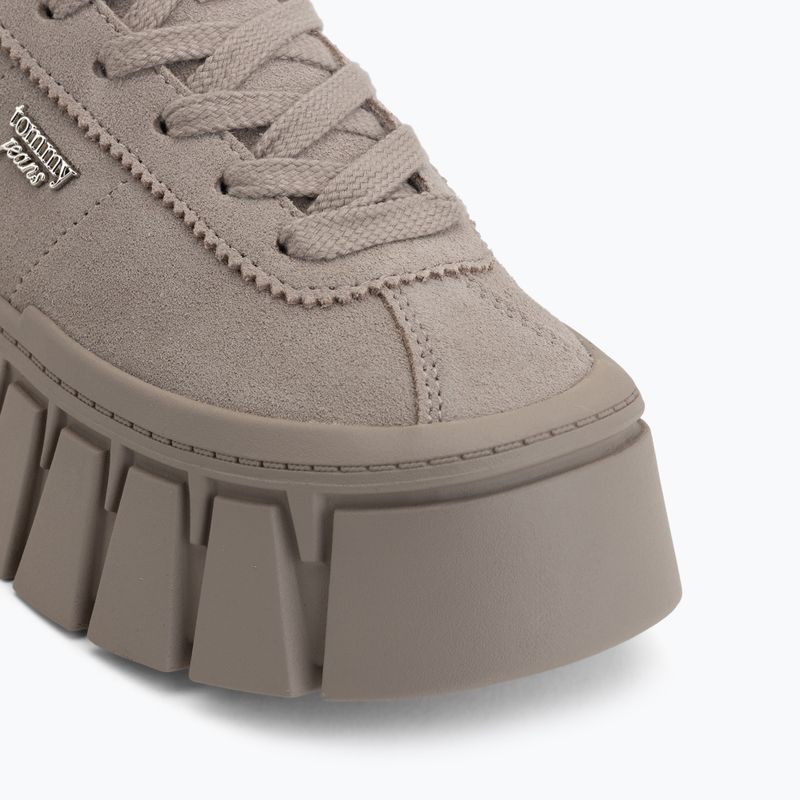 Scarpe da donna Tommy Hilfiger TJW Platform Sneaker Suede limeston dust 7