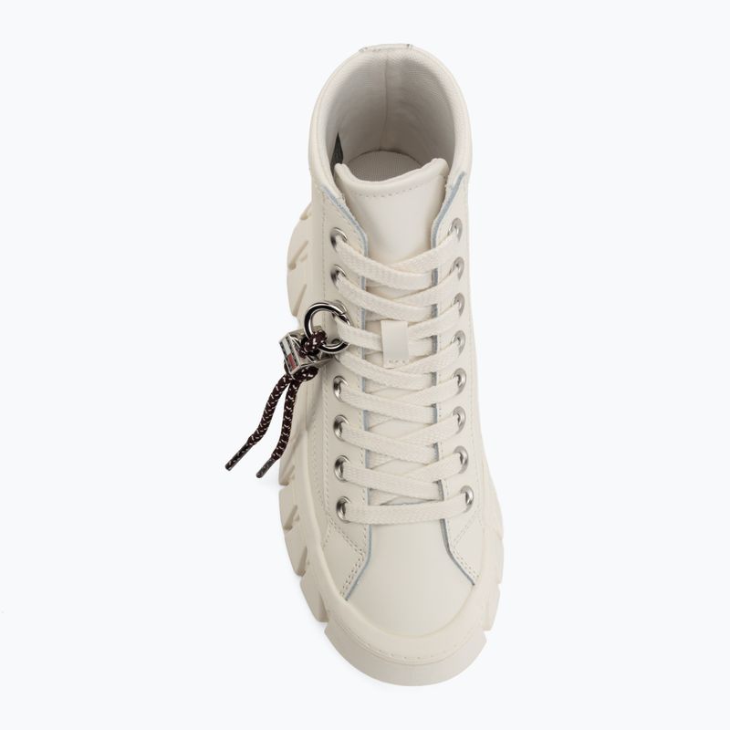 Scarpe da donna Tommy Jeans Platform Sneaker Leather MC ecru 5