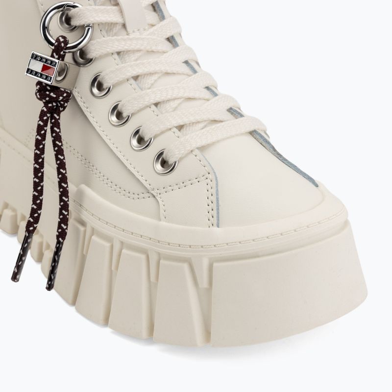 Scarpe da donna Tommy Jeans Platform Sneaker Leather MC ecru 7