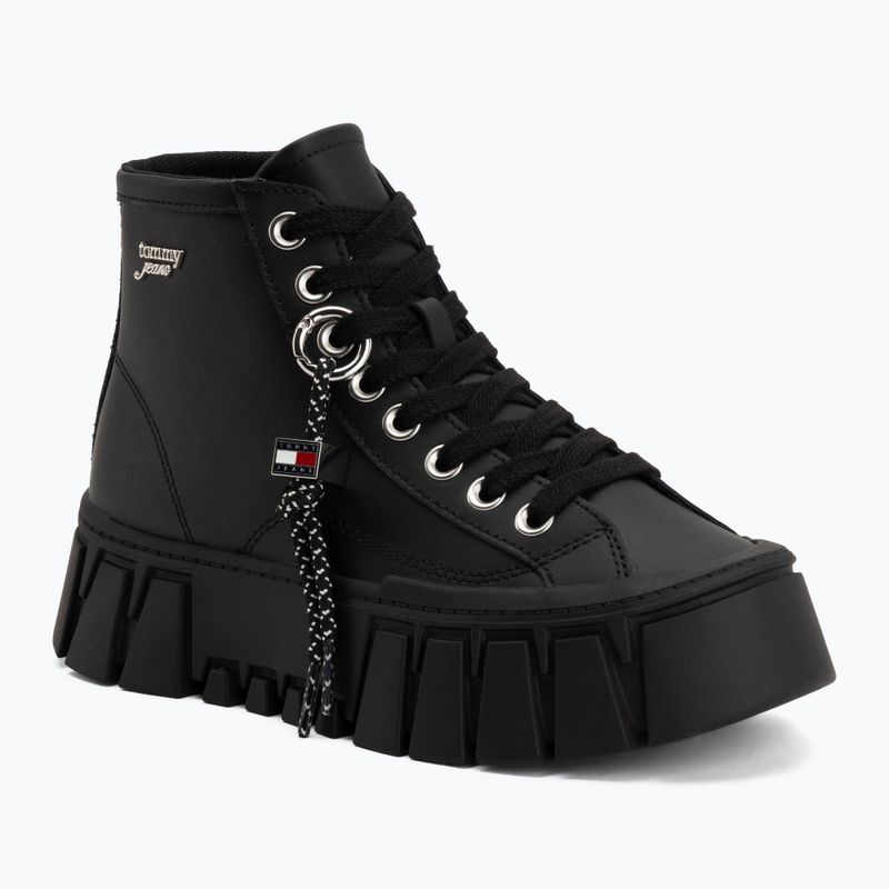 Scarpe da donna Tommy Jeans Platform Sneaker Leather Mc black