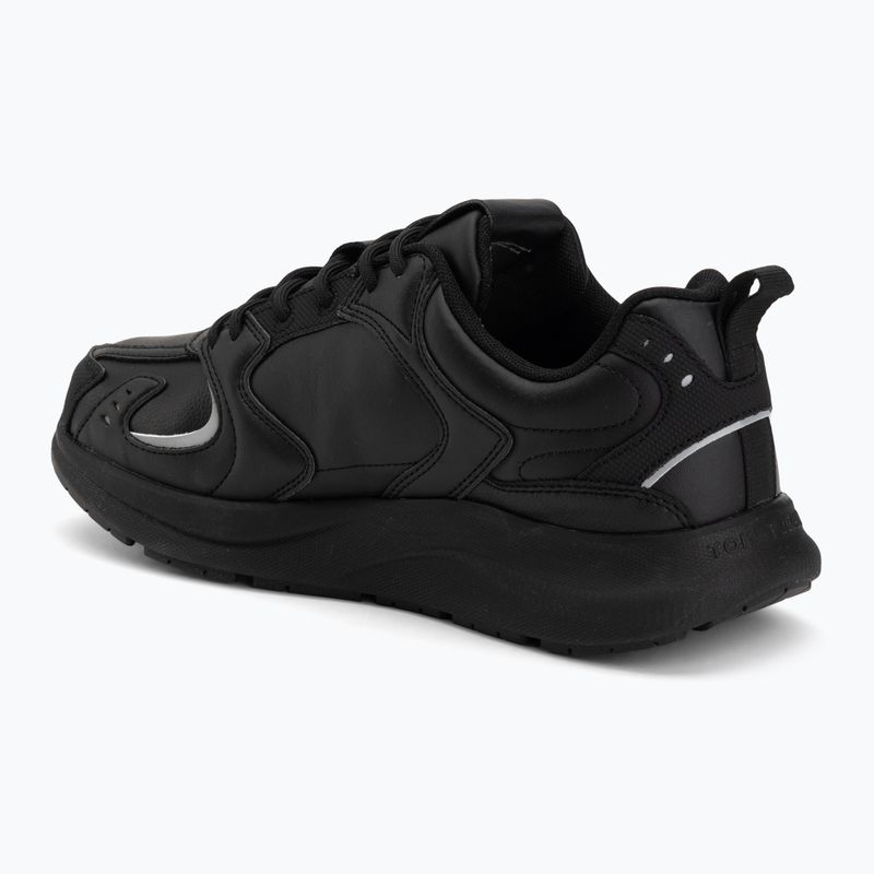 Scarpe da uomo Tommy Jeans Runn Leather triple black 3