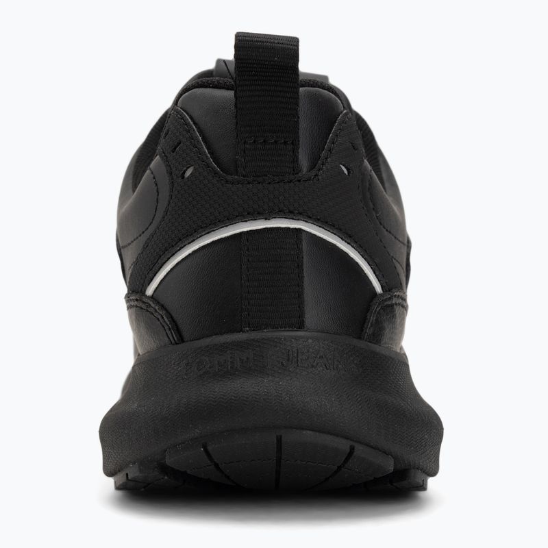 Scarpe da uomo Tommy Jeans Runn Leather triple black 6