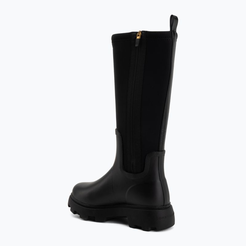 Stivali di gomma da donna Tommy Hilfiger Stamp Warm Knee black 3