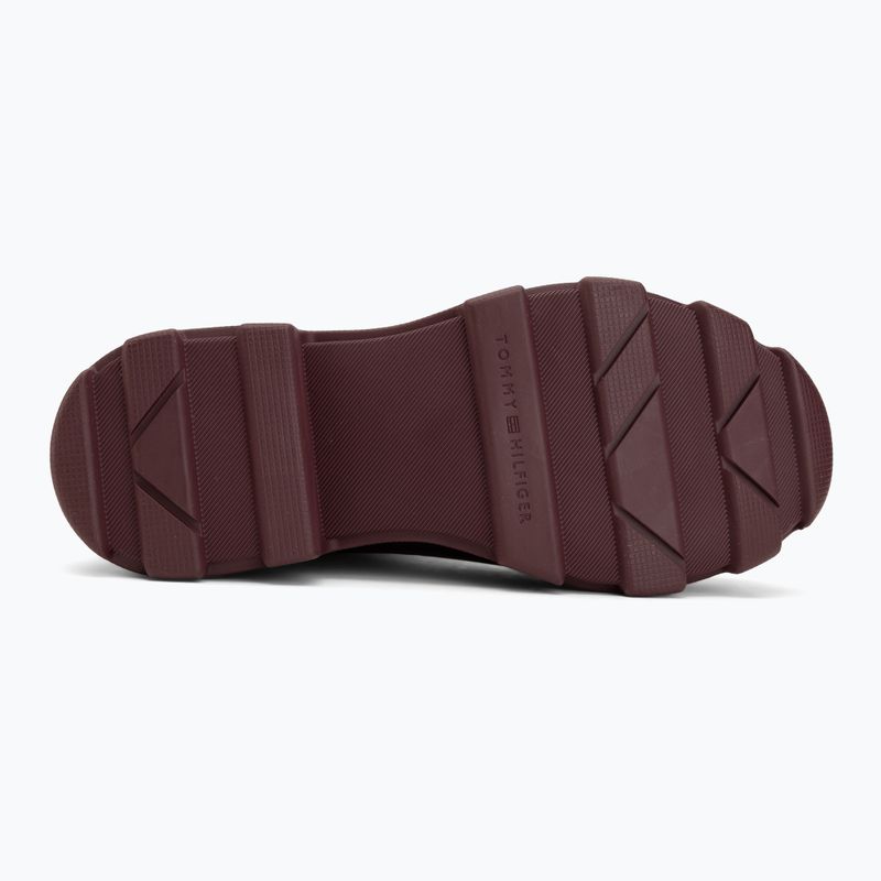 Stivali di gomma da donna Tommy Hilfiger Stamp Warm Ankle oxblood 4