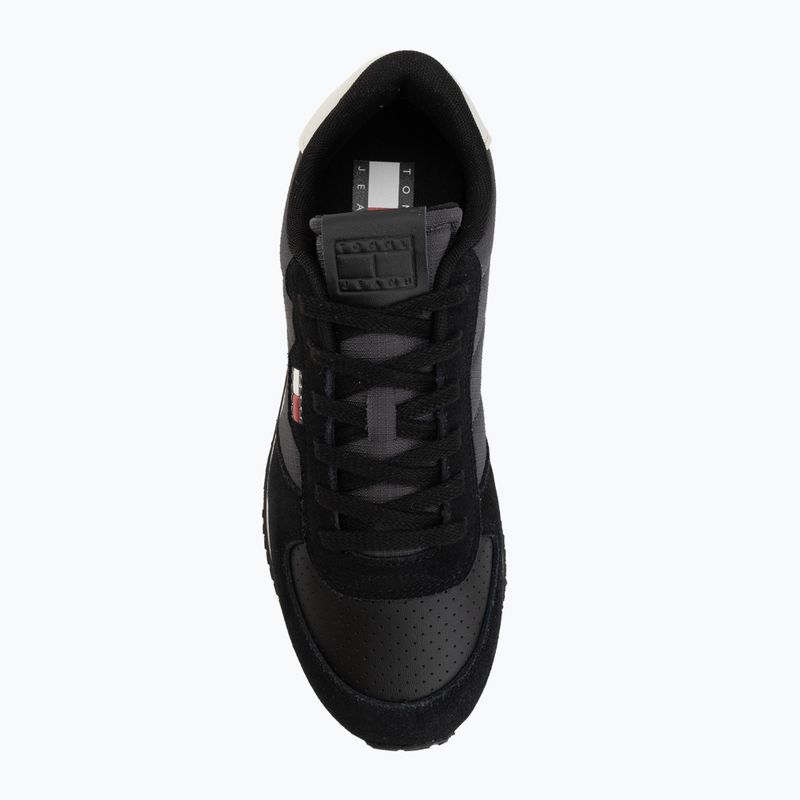 Scarpe da uomo Tommy Jeans Runner Flag Mix washed black/stratus grey 5