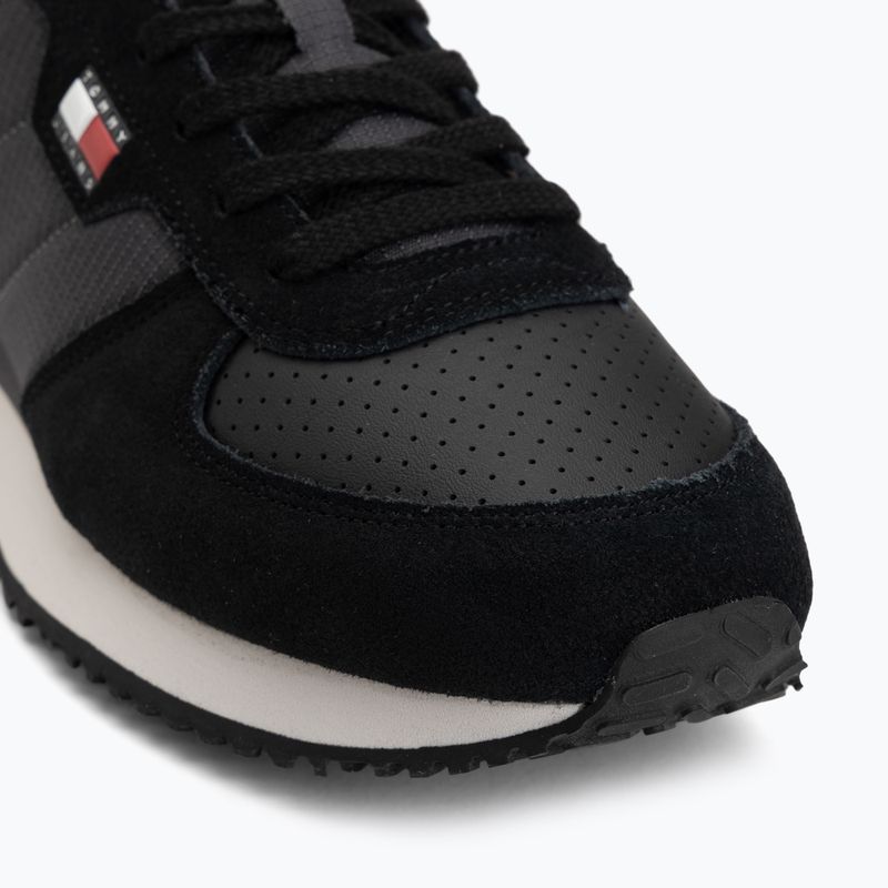 Scarpe da uomo Tommy Jeans Runner Flag Mix washed black/stratus grey 7