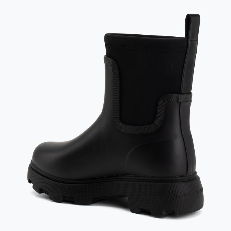 Stivali di gomma da donna Tommy Hilfiger Stamp Warm Ankle black 3