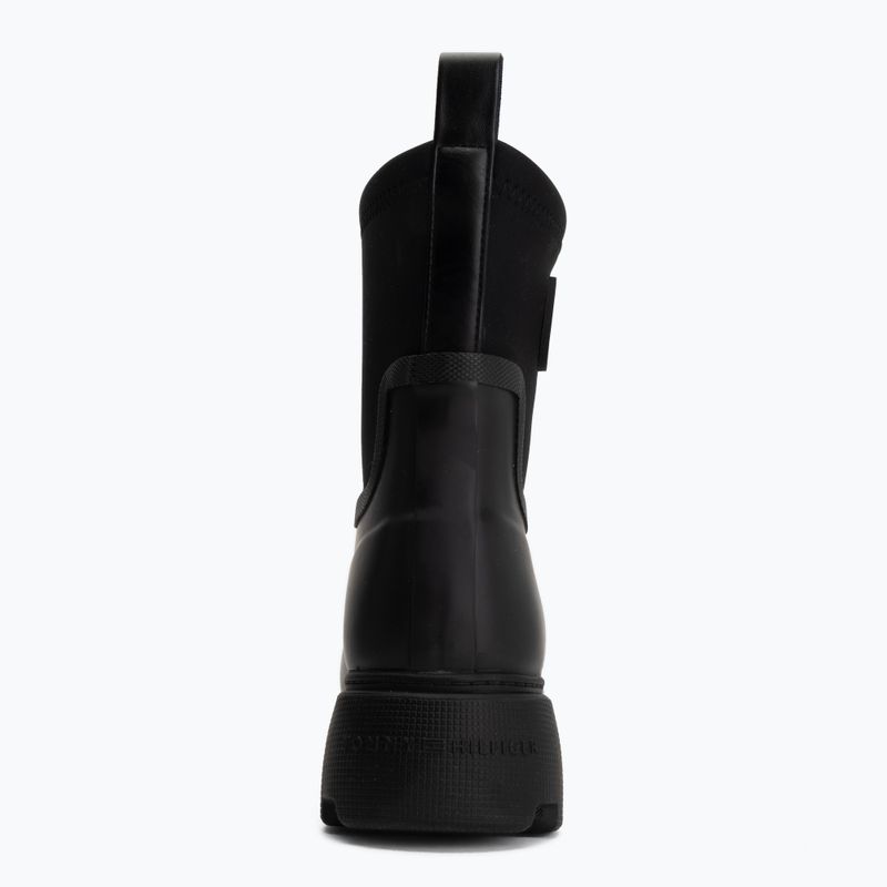 Stivali di gomma da donna Tommy Hilfiger Stamp Warm Ankle black 6