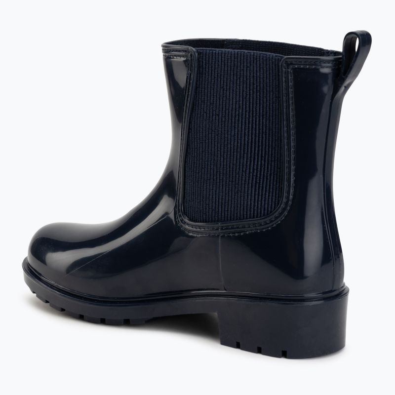 Stivali di gomma da donna Tommy Hilfiger Buckle Glossy Ankle space blue 3
