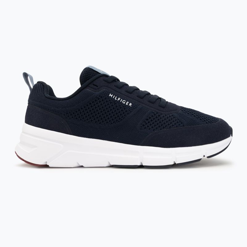 Scarpe da uomo Tommy Hilfiger Light Knitted navy blue 2