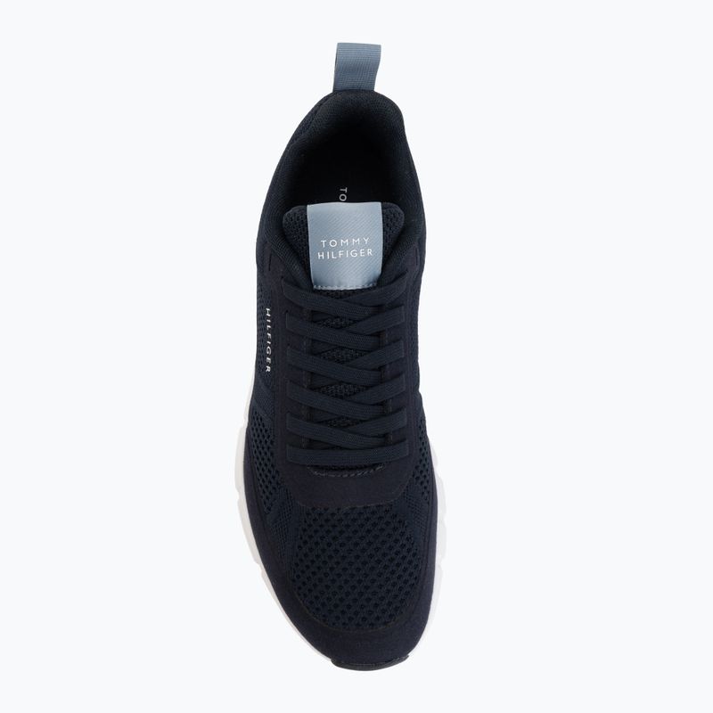 Scarpe da uomo Tommy Hilfiger Light Knitted navy blue 5