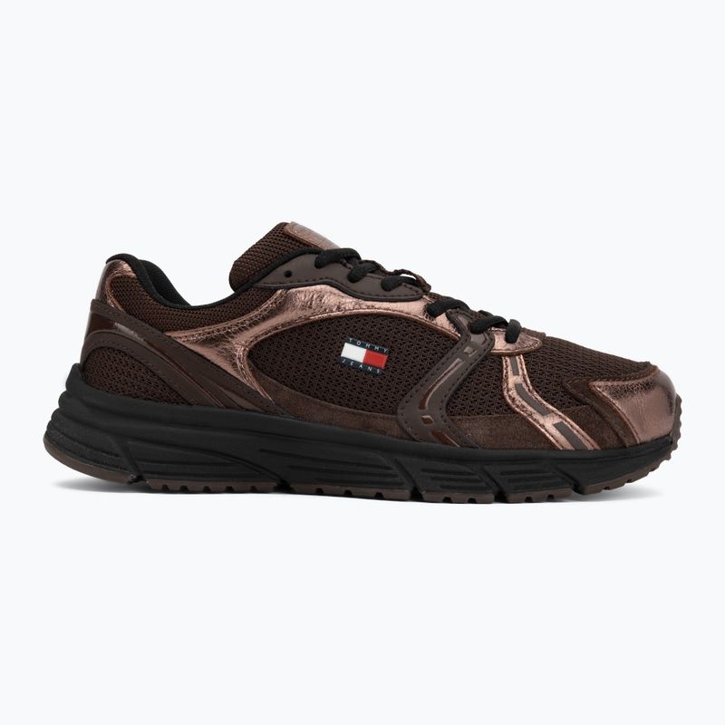 Scarpe da donna Tommy Hilfiger TJW Modern Runner Metallics fondant brown 2