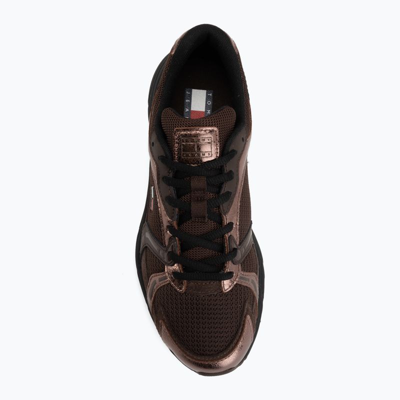 Scarpe da donna Tommy Hilfiger TJW Modern Runner Metallics fondant brown 5