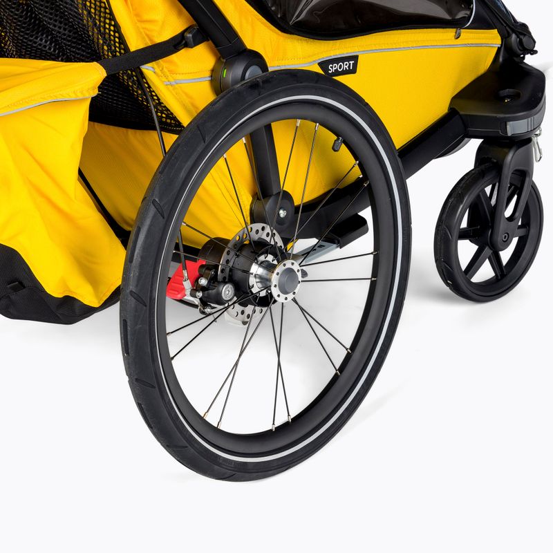 Thule Chariot Sport rimorchio per bici doppio giallo 10201024 5