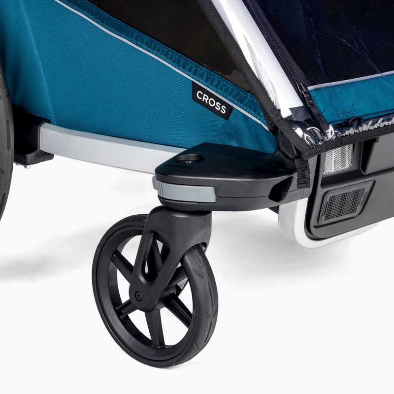 Thule Chariot Cross rimorchio per biciclette per due persone blu 10202023 5