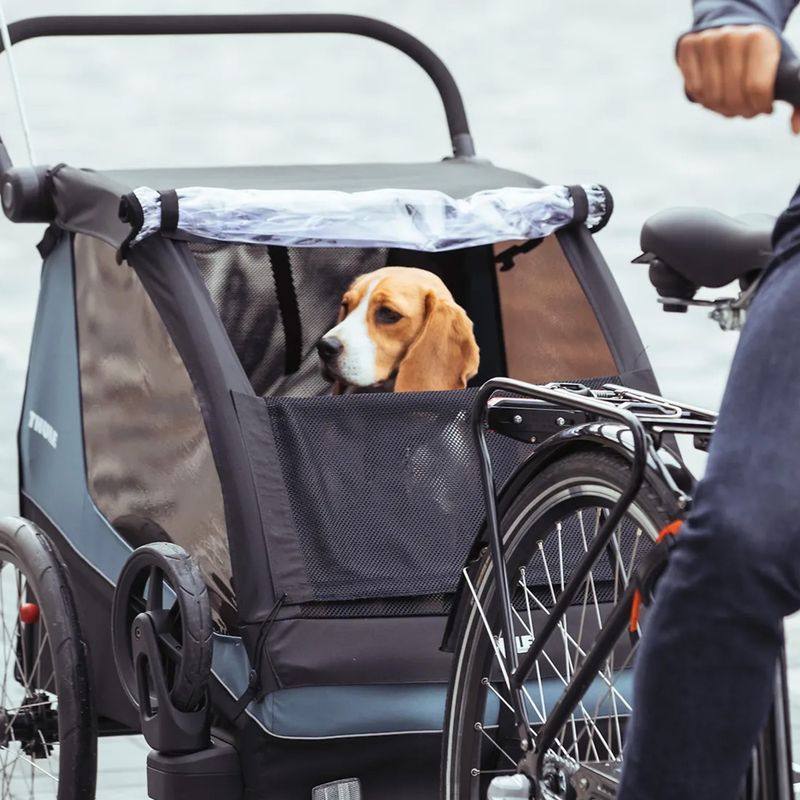 Thule Courier rimorchio per biciclette per due persone blu 10102001 11
