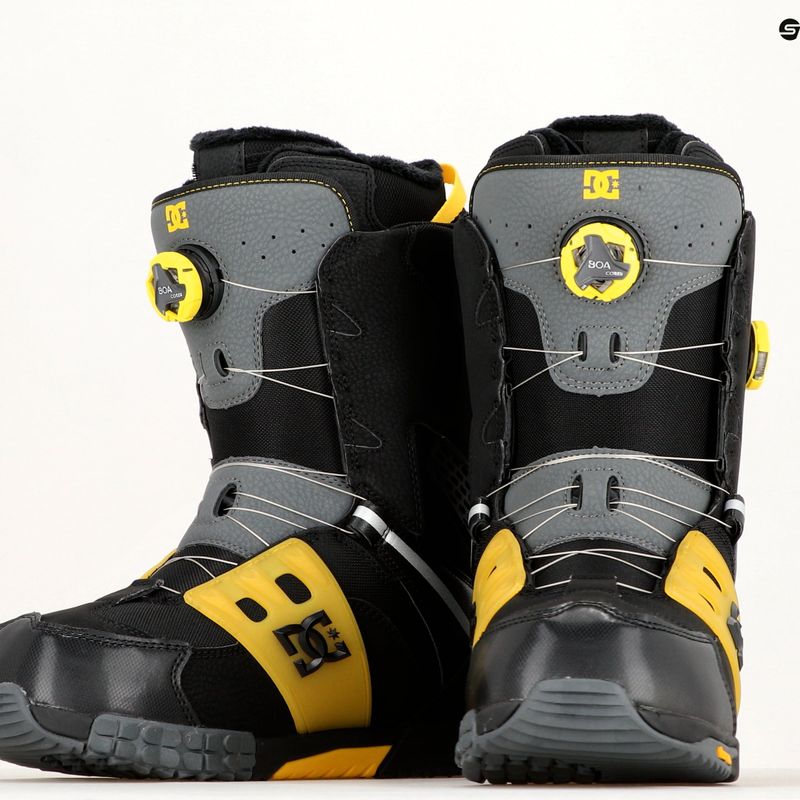 Scarponi da snowboard da uomo DC Phantom nero/giallo 9