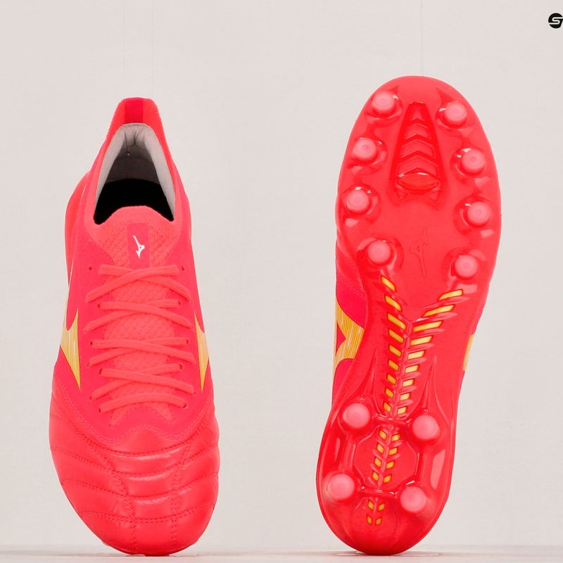 Scarpe da calcio Mizuno Morelia Neo IV Beta Elite MD Uomo flery coral2/bolt2/flery coral2 10