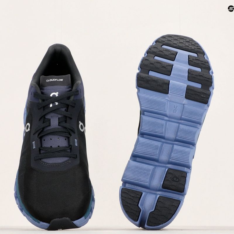 Scarpe da corsa On Running Cloudflow 4 nero/storm da uomo 8