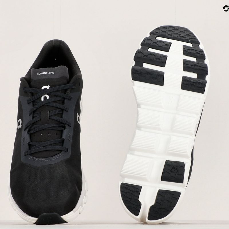 Scarpe da corsa On Running Cloudflow 4 bianco/nero da uomo 15