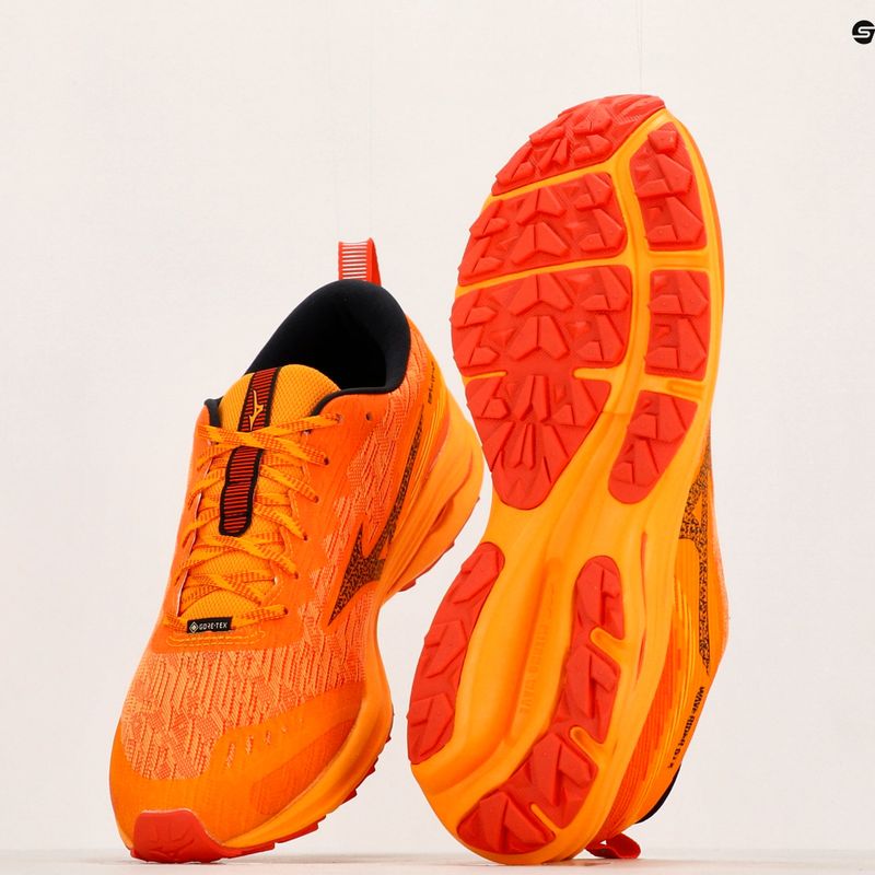 Scarpe da corsa da uomo Mizuno Wave Rider GTX zinnia/tigerlily/nero 9