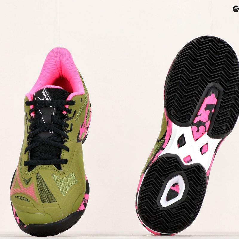 Scarpe da padel donna Mizuno Wave Exceed Light 2 Padel calliste verde/rosa glo/nero 14