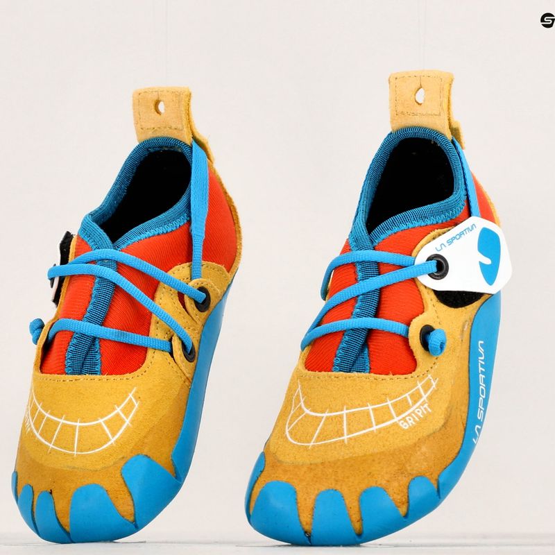 Scarpa da arrampicata La Sportiva per bambini Gripit giallo/fiamma 11