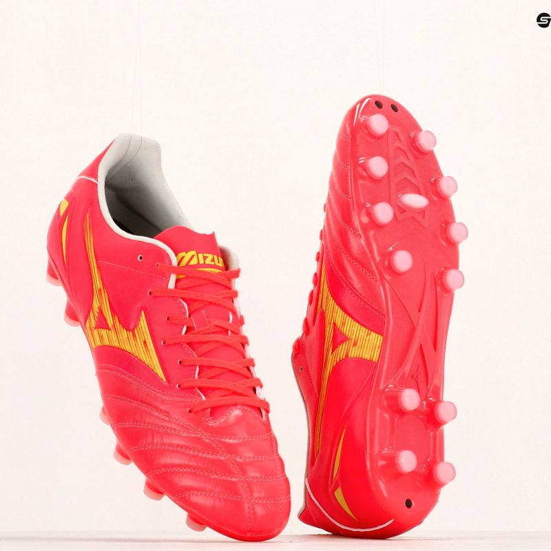 Mizuno Morelia Neo IV Pro AG scarpe da calcio uomo flery coral2/ bolt2/ flery coral2 8