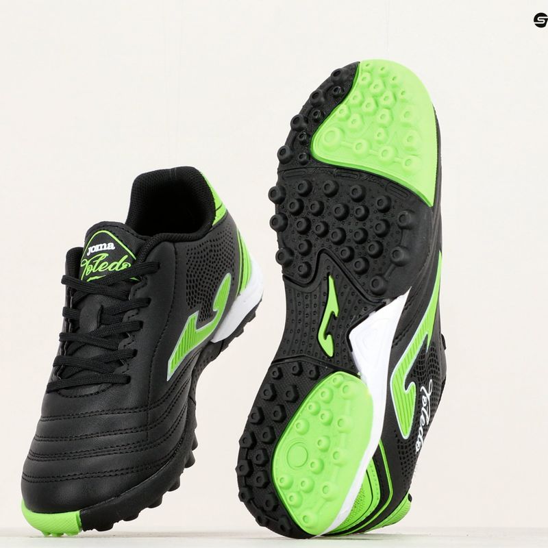 Scarpe da calcio Joma Toledo Jr TF per bambini, nero 14