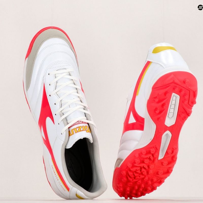 Scarpe da calcio Mizuno Morelia Sala Classic TF uomo bianco/flery coral2/bolt2 9