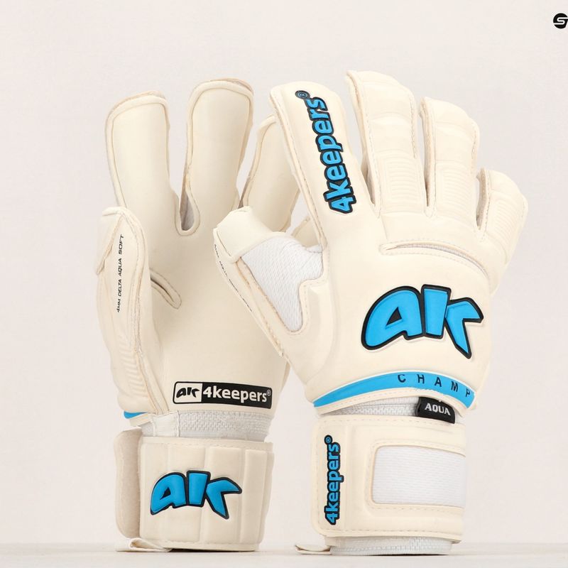 4Keepers Champ Aqua VI guanto da portiere bianco 13