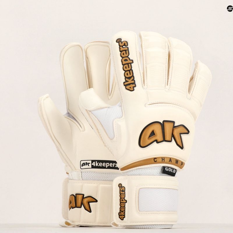 4Keepers Champ Gold VI guanto da portiere bianco 12