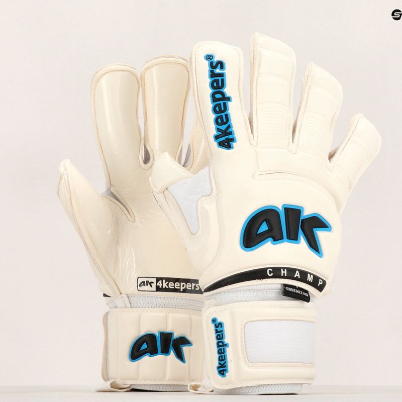 4Keepers Champ AQ Contact VI guanti da portiere bianchi 5