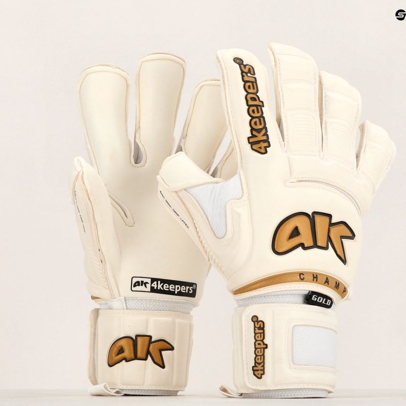 4Keepers Champ Gold VI guanto da portiere bianco 5
