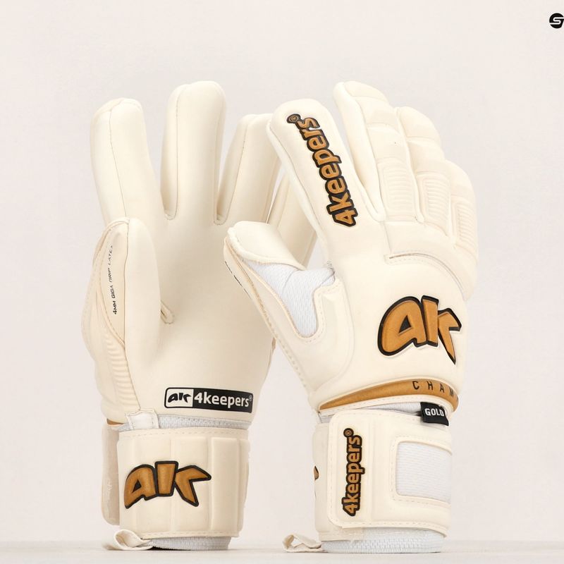 4Keepers Champ Gold VI guanto da portiere bianco 12