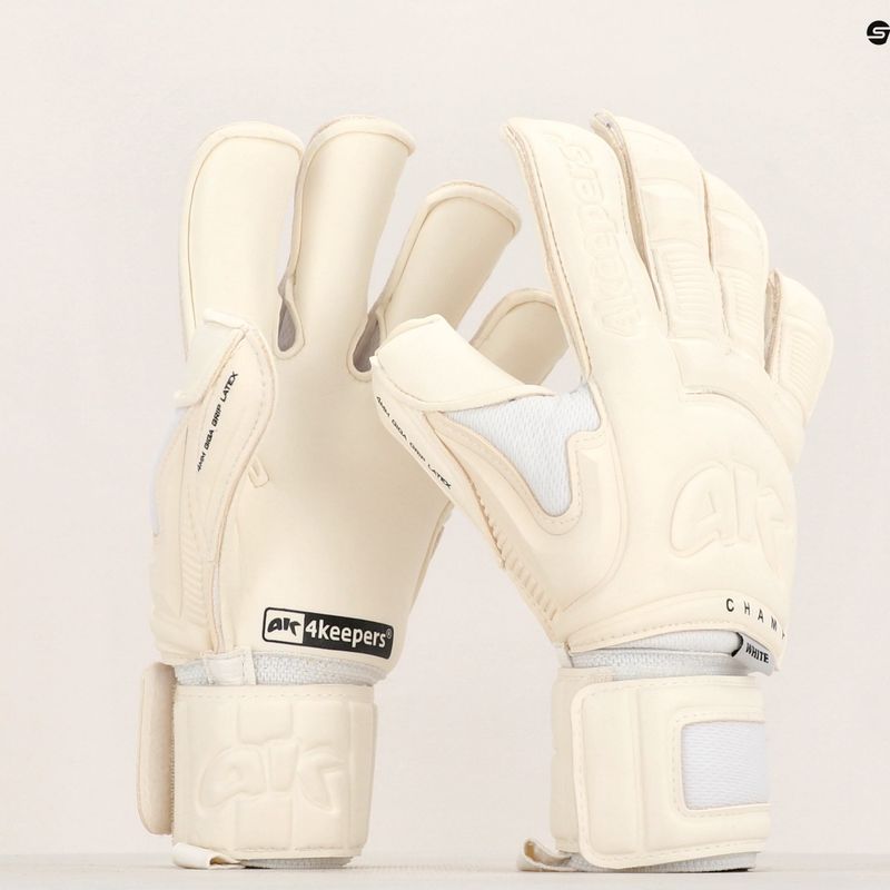 4Keepers Champ Gold Guanti da portiere bianchi 5