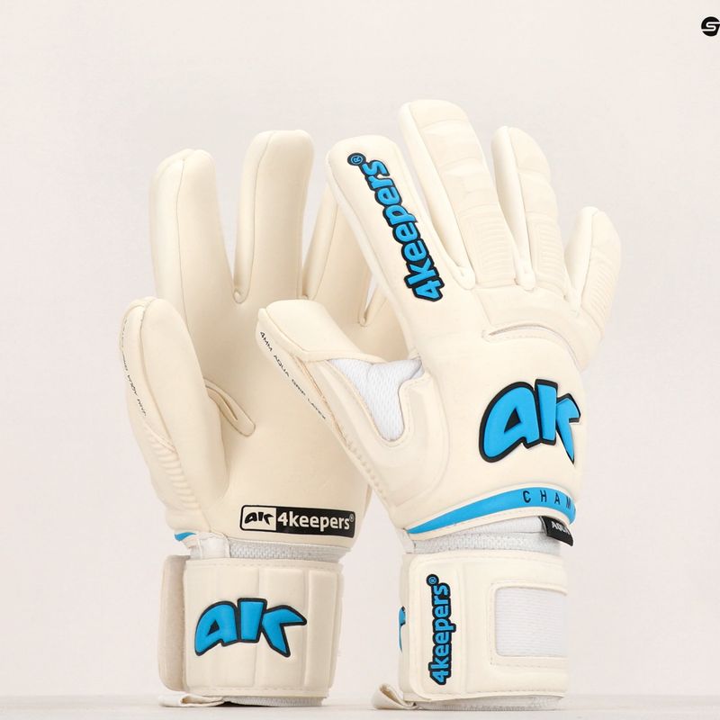 4Keepers Champ Aqua VI guanto da portiere bianco 12