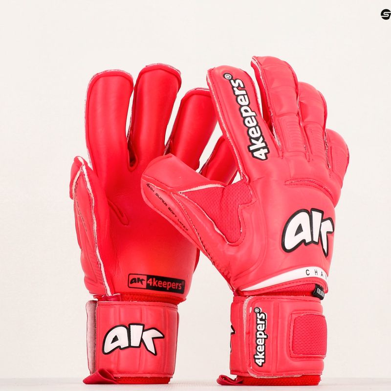 4Keepers Champ Colour Red VI guanti da portiere rosso 5