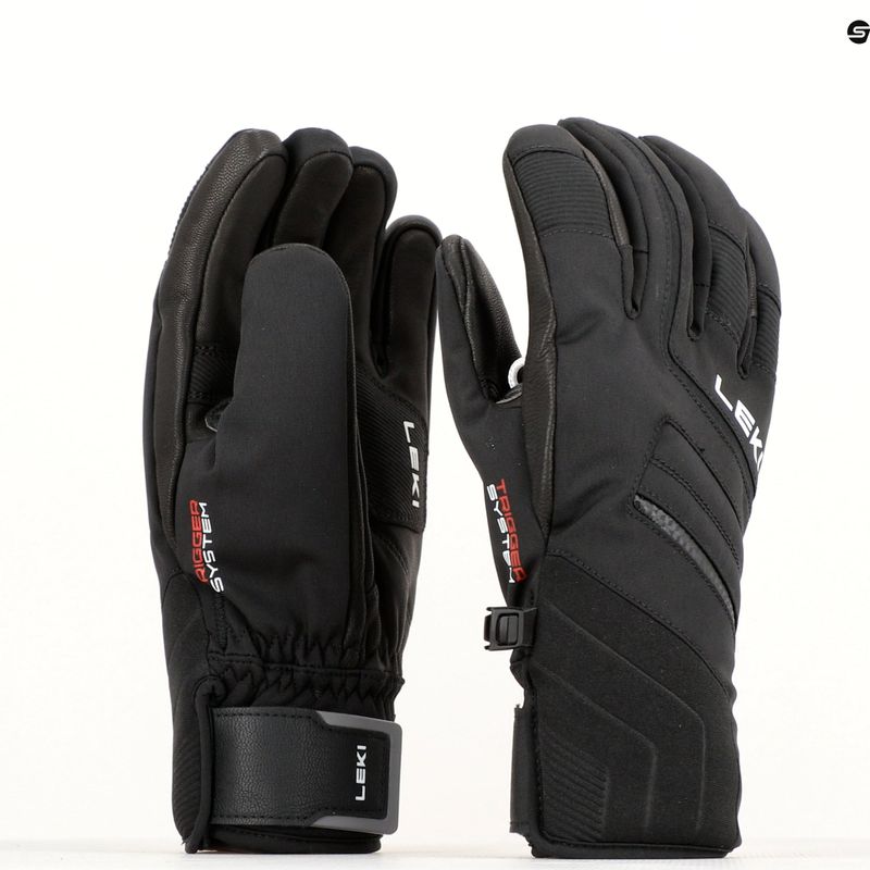 LEKI Guanti da sci da uomo Falcon 3D nero 9