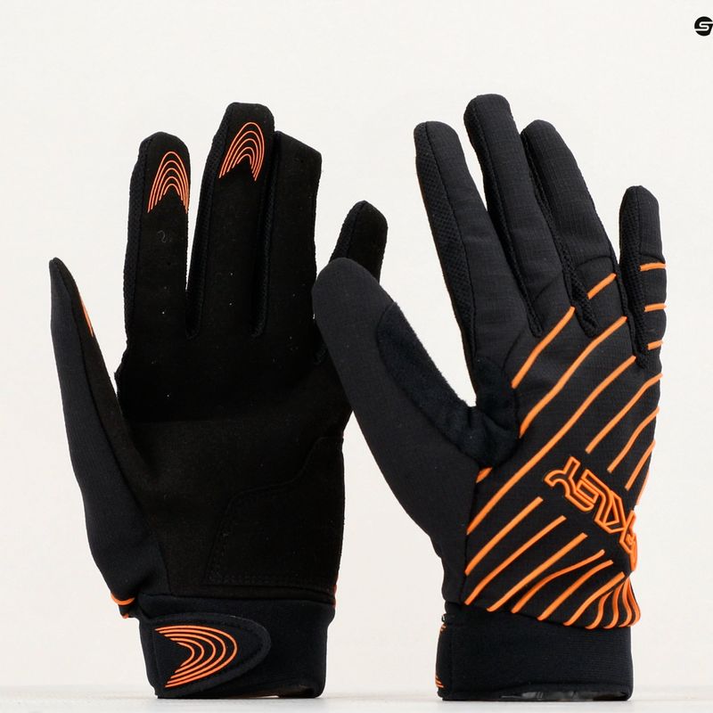 Guanto da ciclismo Oakley Drop In MTB 2.0 blackout/arancio morbido uomo 3