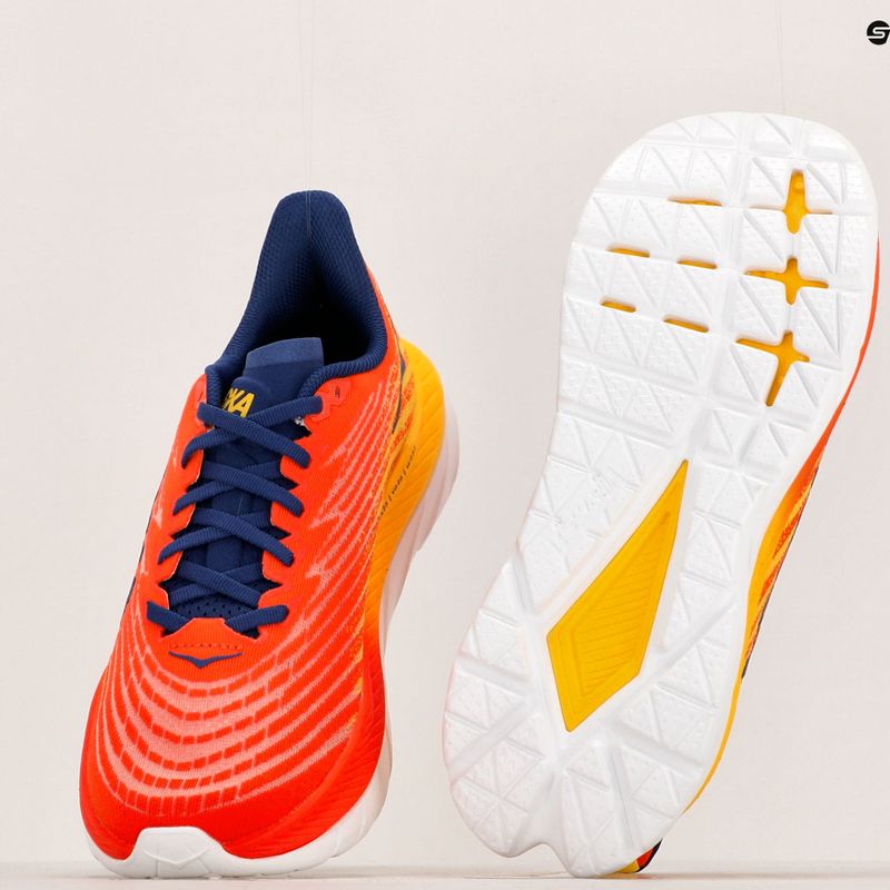 Scarpe da corsa HOKA Mach 5 flame/dandelion da uomo 17