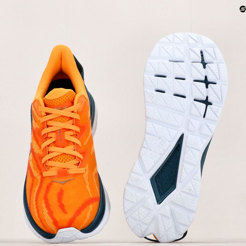 Scarpe da corsa da uomo HOKA Mach Supersonic giallo radiante/camelia 11
